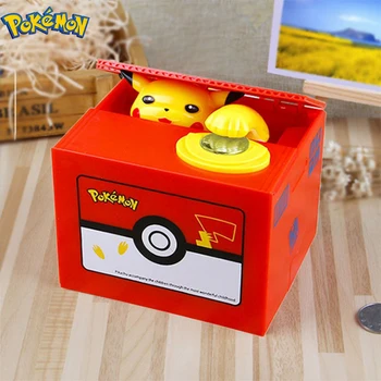 Pokemon Piggy Bank Veiksmų Skaičius, Anime Elektroninių Pinigų Dėžutės Pavogti Monetos Piggy Bank Pinigų Seifas Vaikų Gimtadienio Dovana Vaikui Žaislus