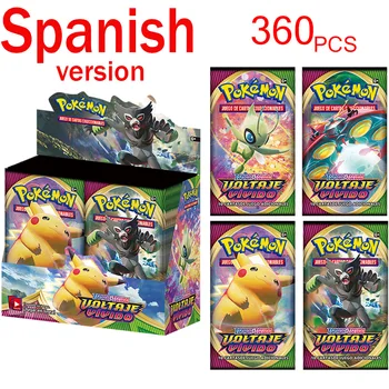 Pokemon, Prekybos Kortų Žaidimas, PTCG 360Pcs/Box SINTEZĖS VV UNI ASTRALINIS ispanų kalba Rinkimo Korteles