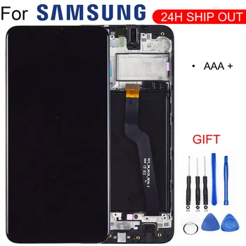 Pradinės Kokybės Samsung Galaxy A10 A105 A105F SM-A105F LCD Ekranas Su Jutikliniu Ekranu, skaitmeninis keitiklis Su karkasu