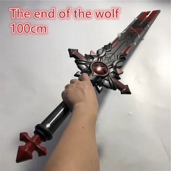 Projekto Genshin Poveikio kardas pabaigos vilkas Peilis, kardas 1:1 cosplay Prop ginklas Rekvizitai Peilis 100cm