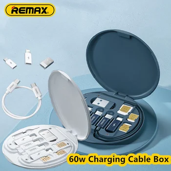 Remax Pelninga Greitai 60w Įkrovimo Kabelis Multi-funkcija Duomenų Kabelis Mobiliojo Telefono Laikiklis Laikymo Dėžutė Su išrinkti Kortelės Pin