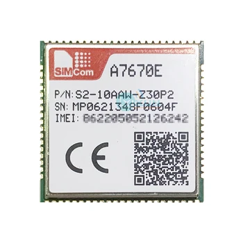 SIMCOM A7670E LTE Cat 1 modulis Europoje Korėja LTE FDD B1/B3/B5/B7/B8/B20 GSM 900/1800MHz suderinama su SIM7000 SIM7070 serija