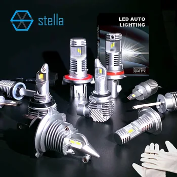 STELLA led foglight H7, H11 9005 H4 plug & play paties dydžio kaip originalas rūko žibintai, automobilių/motociklų 12V 880/H1/5202/H13 LED lempos