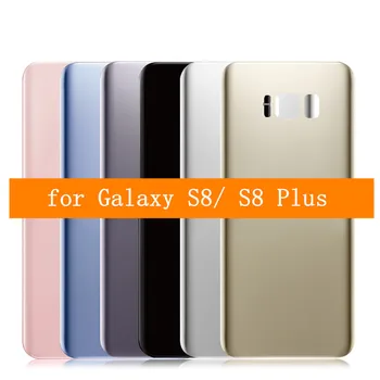 Samsung Galaxy S8 Plus Stiklo Baterija Galinį Dangtelį Galaxy S8 G950F S8 Plius G955F Galinių Durelių Korpuso Dangtį, Remontas, Dalys