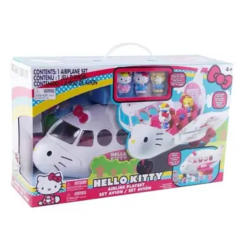 Sanrio Hello Kitty Animacinių filmų Lėktuvo Greitosios pagalbos Lėktuvas Mergina Žaisti Namas Tiktų Žaislai Pomėgiai Veiksmų Skaičiai Atostogų Dovanos Vaikams