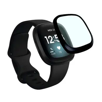Screen Protector Krašto Atsispirti Įbrėžimams Skaidraus Visišką Smartwatch 3D Ekrano Apsauginė Plėvelė Fitbit-Versa3/2/Prasme