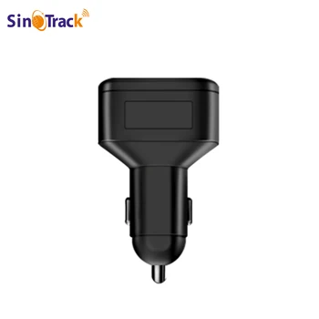 SinoTrack Dvigubas USB Automobilinis Cigarečių Degiklio GPS Tracker ST-909 Automobilinis Telefono Kroviklis su Free Online Tracking APP