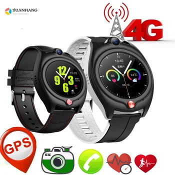 Smart 4G Vaizdo Skambučių Žiūrėti Vyresnio amžiaus Žmogus, Vaikas, Vaiko Širdies ritmą, Kraujo Spaudimą, Stebėti GPS WIFI Pėdsakų Rasti Telefono Kamera Smartwatch