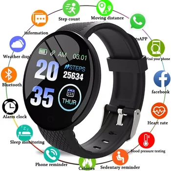 Smart Watch Vyrų Kraujo Spaudimas Vandeniui Smartwatch Moterų Širdies ritmo Monitorius Fitness Tracker Žiūrėti Sportas 