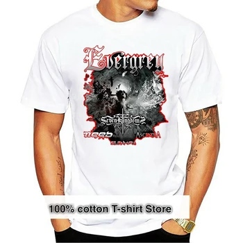 Sukurti Marškinėliai Evergrey Trumpomis Rankovėmis Atspausdintas O-Neck Tee Vyrams