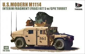 T-Modelis TK7315G 1:72 U. S. MODERNUS M1114 TARPINĖS FRAGMENTAS FRAG RINKINYS 5w/GPK BOKŠTELIS