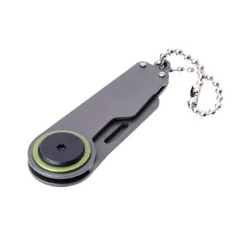 Taktinis Mini Pocket Sulankstomas Peilis Išgyvenimo Nešiojamų Kempingas EDC Key Chain Įrankis savigynos Pagalbos Naudingumas Cutter Titano