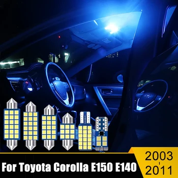 Toyota Corolla E150 E140 2003 2004 2005 2006 2007 2008 2009 2010 2011 9PCS Automobilių Dome Žemėlapio lemputė bagažo skyriaus Lempos Licenciją Plokštelės Lemputės