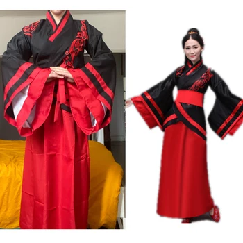 Tradicinis kinų Drabužiai Moterims Suknelė Hanfu Liaudies Šokio Spektaklis Pasakų Suknelės Senovės Kostiumas Festivalis Apranga Retro