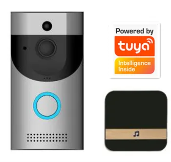 Tuya Lauko atsparus Vandeniui IP65 720P Belaidžio WIFI Doorbell Domofonas Vaizdo Duris Telefono