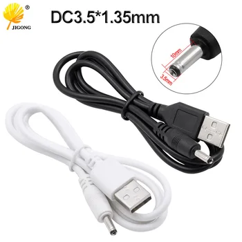 USB DC3.5x1.35mm apvalia skyle mažas garsiakalbis įkrovimo kabelis 5v maitinimo laidas 3.5 įkrovimo kabelis