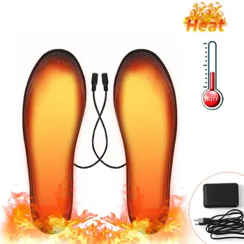 USB Šildomos Batų Vidpadžiai Kojas Šiltas Kojines Pad Mat Elektra Šildymo Vidpadžiai Plaunamas Šiltu Šilumos Vidpadžiai Unisex