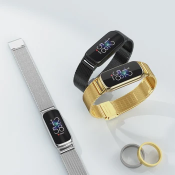 Už Fitbit Luxe Smart Watchband Metalo Milano Apyrankė Nerūdijančio Plieno Juosta Riešo Dirželis Fitbit Luxe Apyrankė