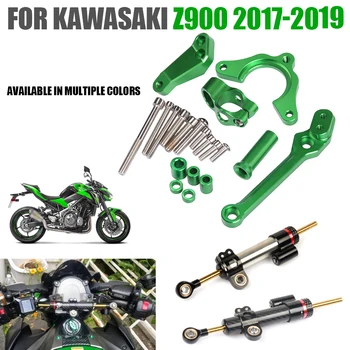 Už KAWASAKI Z900 Z-900 2017 2018 2019 Motociklų Aksesuarų Stabilizuoti Vairo Amortizatorių Valdymo Konsolė Rinkinį Parama