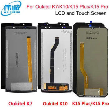 Už OUKITEL K10 LCD Ekranas+Touch Ekranas, Originalus Oukitel K15 Plius LCD skaitmeninis keitiklis skydelį Už OUKITEL K7 lcd K15 pro lcd