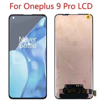 Už OnePlus 9 Pro 1+9Pro LE2121 Ekranas, Touch Panel skaitmeninis keitiklis Skirtas OnePlus 9Pro LE2125 LCD 6.7 Originalias, Amoled skystųjų kristalų (LCD