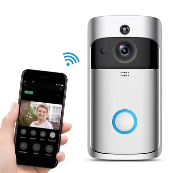 V5 Smart Camera Wifi Doorbell 720p Vaizdo Domofonas Belaidį durų skambutį Debesys Saugojimo Aiwit App Rainproof Namų Apsaugos Kamera,