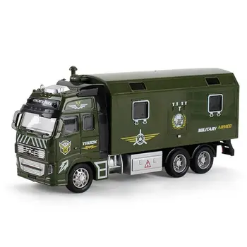 Vaikai, Transporto Priemonės Žaislas Lydinio Traukti Atgal Inžinerijos Transporto Priemonių Karinis Sunkvežimis Automobilio Modelį Žaislą Dovanų