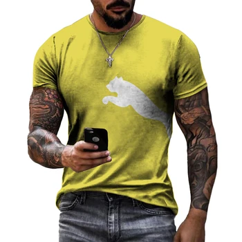 Vasaros Naują 3D Atspausdintas Vilkas Modelis Atsitiktinis Apvalios Kaklo Marškinėliai, 2022 Harajuku Greitai-Džiovinimo Išskirtinį T-shirt Vyrams Ir Moterims