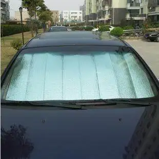 Vasaros aliuminio folijos automobilių saulė-shading stoopable saulės blokas silver apsaugos nuo saulės sun-shading valdybos automobilių reikmenys