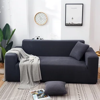 Vientisos spalvos keturis sezonus universalus sofa cover mados megzti elastinga viskas įskaičiuota sofa padengti apsauga nuo dulkių sofos pagalvėlių