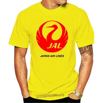 Vyras Drabužių Japonija LJA Airlines Retro Logotipas marškinėliai Japonijos Tokijo Kvėpavimo takų Lėktuvo Įgulos Unisex