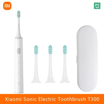 XIAOMI MIJIA T300 Elektros dantų šepetėlį Smart Sonic Šepetėlis Ultragarsinis Dantų Balinimo Vibratorius Belaidžio Burnos Higienos Cleaner