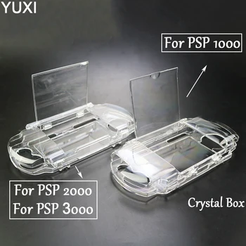 YUXI PSP 1000 2000 3000 Aišku, Crystal Apsauginė Sunku Padengti Atveju Būsto Snap-in Raštas, Vežančių Lauke Pelėsis