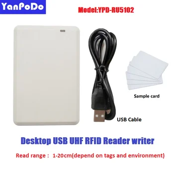 Yanpodo 860Mhz~960Mhz USB UHF RFID Skaitytojui rašytojas 6C RDA klaviatūros kopijuoklis cloner EPC GEN2 10cm-1m rfid reader 