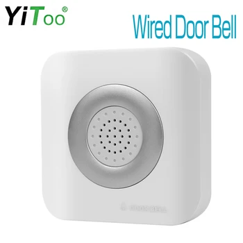 YiToo Naujas Laidinis Doorbell DC12V įeigos Kontrolė-Durys Bell Elektroninių Garsiai Ding-dong Melodijos Žiedas Mygtuką pradžia Saugumo Sistema