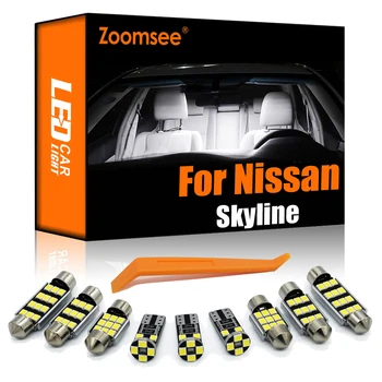 Zoomsee Interjero VADOVAVO Nissan Skyline R32 R33 R34 V35 V36 V37 1989-2016 2017 2018 2019 2020 Canbus Automobilių Lemputės Žemėlapis Dome Light Kit