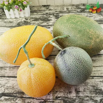 didelis dirbtiniais cantaloupe netikras vaisius modelis lipčiaus melon Dirbtinis Modeliavimas vaisių prekybos centras parduotuvė apdailos foto rekvizitai