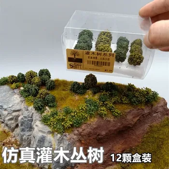 wikingMilitary modeliavimo scenarijus krūmų augalija traukinių geležinkelio statyba smėlis kraštovaizdžio medžio modelį 