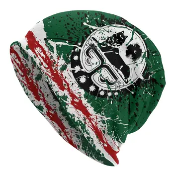 Čečėnijos Galia Vilkas Kepurės Vėliava Čečėnijoje Hip-Hop Suaugusiųjų Lauko Skullies Beanies Skrybėlės Pavasario Šiltas Dual-naudoti variklio Dangčio Mezgimo Skrybėlės