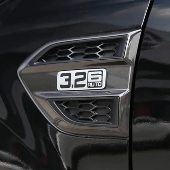 Šalutinis Angos Dangtelio Pusėje Vėjo Lempos Padengti ABS Juoda Matinė Apdaila Apsaugos Reikmenys Ford Ranger T7 T8 2015-2019 4x4 Dalys