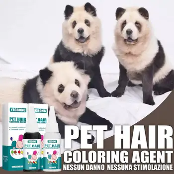 Šunų Plaukų Dažų 30ml naminių Gyvūnėlių Plaukų Dažų Balta naminių Gyvūnėlių priežiūros, Plaukų Dažymas Dažų Pigmentas Agentas Prekių Kačių ir Šunų Plaukų Dažų Kremas Dažymas