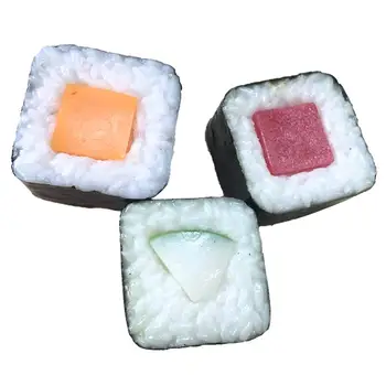 Šventiniai Reikmenys Dirbtinių Dekoracijų Maisto produktai, PVC Modeliavimas Japonų Suši Modelis Padirbtų maisto gaminimas viešojo Maitinimo Ekranas Rekvizitai 3pc/daug